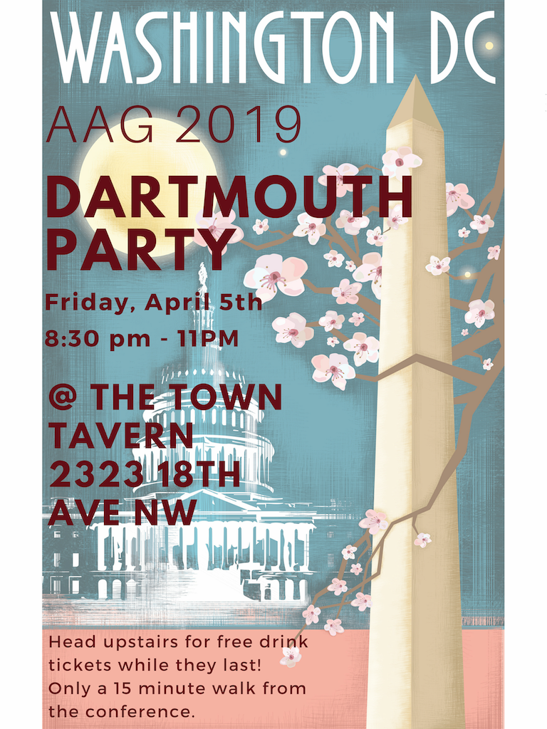 2019 Dartmouth AAG flyer